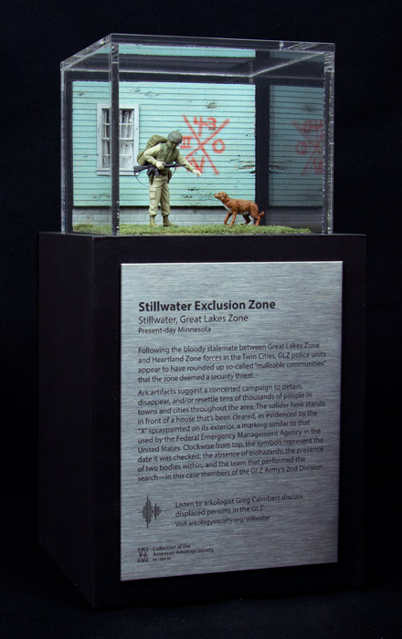 The Stillwater Exclusion Zone, as depicted by artist Thomas Doyle in a model commissioned by the American Arkology Society